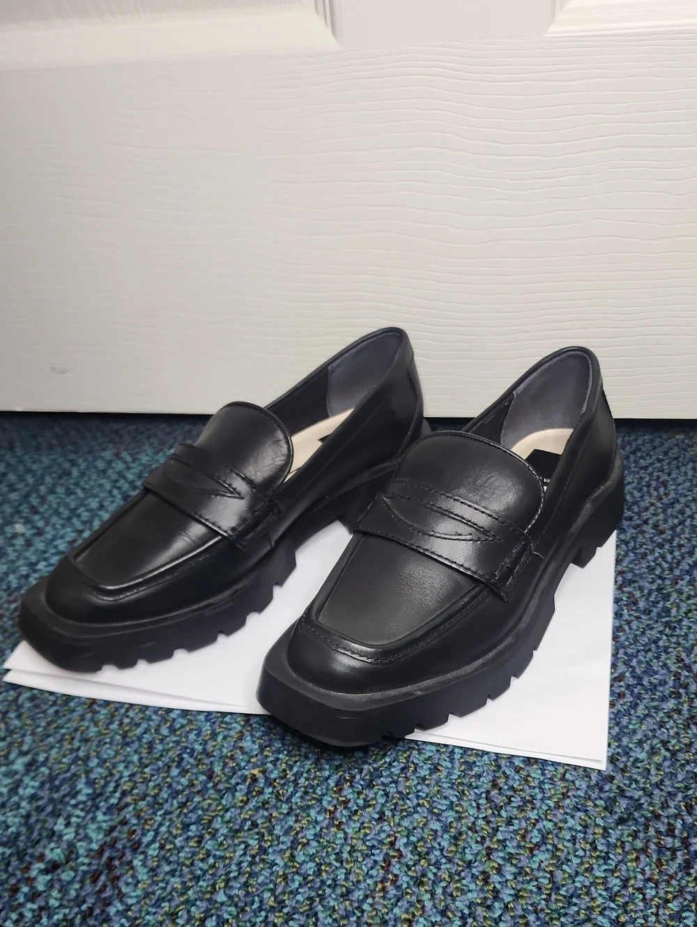 Dolce Vita Black Yanni Loafers platform